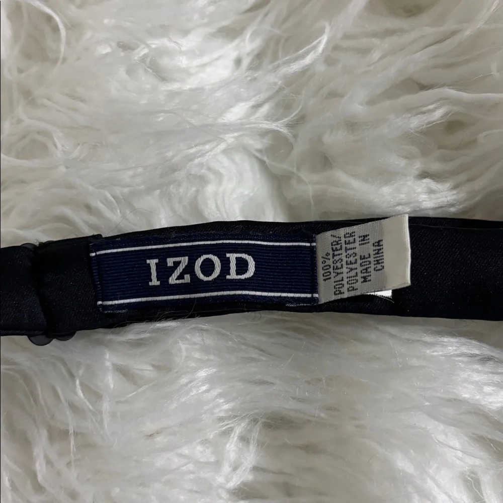 Izod Kids Black Bow Tie (adjustable)